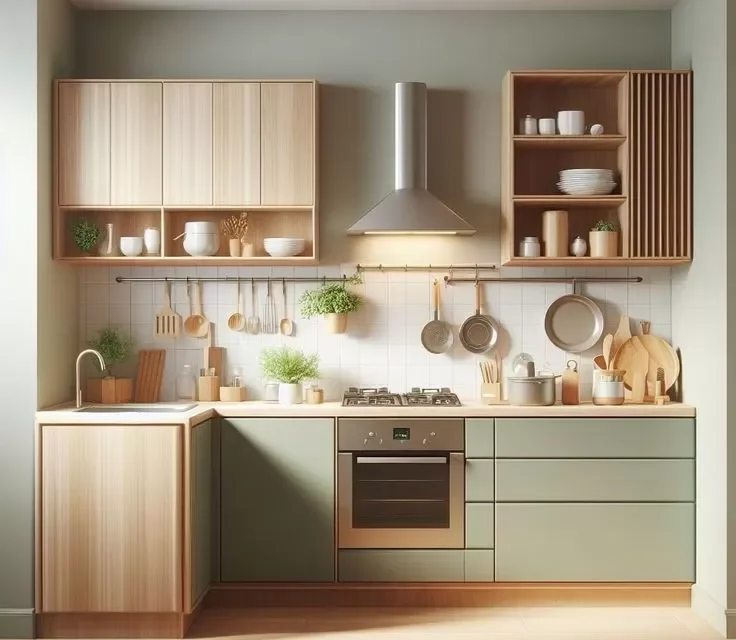 Kitchen Set dengan Sentuhan Warna Pastel